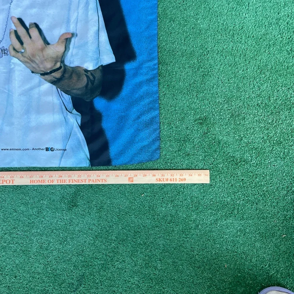 Vintage 2001 Eminem Marshall Mathers LP Tapestry Wall Hanging Y2K Rap Decor